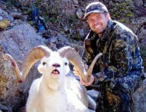 Client with trophy TMA sheep